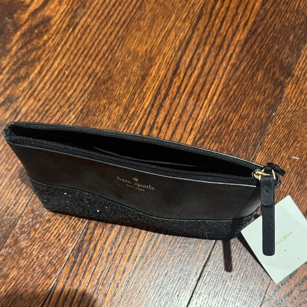 Kate Spade Black Glitter Pouch - Picture 5 of 5